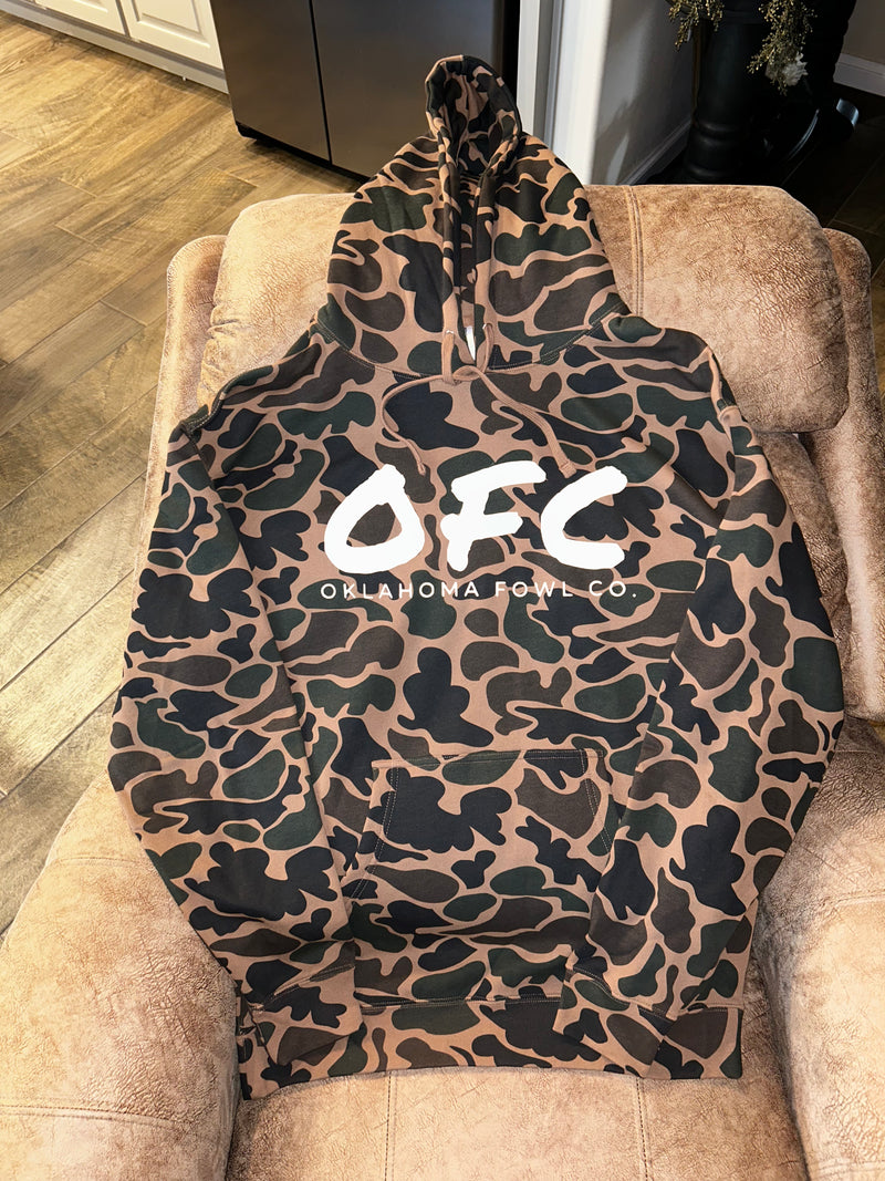 Load image into Gallery viewer, OFC Old School Camo Hoodie
