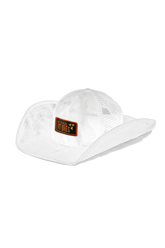 If It Flies Cowboy Snapback-White Camo